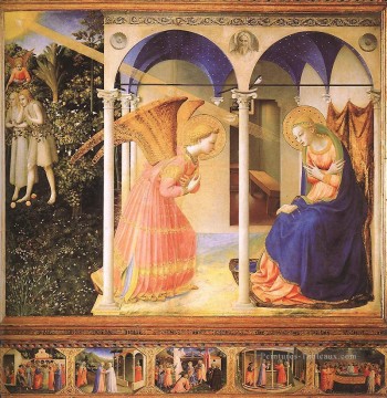 l’Annonciation Renaissance Fra Angelico Peinture à l'huile